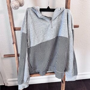 STYLEWE Light Gray Half-Zip Hoodie